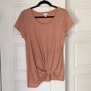 BP peach twist front tee - S